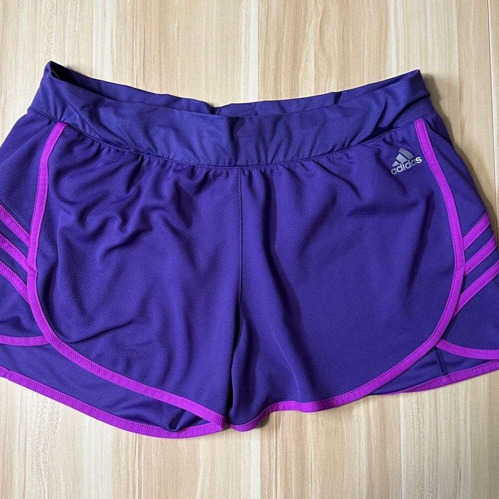 * Adidas Women's Purple and Pink Shorts